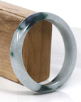Baikalla Jewelry Jadeite Jade Bangle Bracelet Baikalla Blue-Green Classic Real Jadeite Jade Bangle Bracelet (59.08mm)