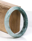 Baikalla Jewelry Jadeite Jade Bangle Bracelet Baikalla Blue-Green Classic Real Jadeite Jade Bangle Bracelet (59.08mm)