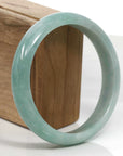 Baikalla Jewelry Jadeite Jade Bangle Bracelet Baikalla Blue-Green Classic Real Jadeite Jade Bangle Bracelet (59.08mm)