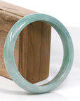 Baikalla Jewelry Jadeite Jade Bangle Bracelet Baikalla Blue-Green Classic Real Jadeite Jade Bangle Bracelet (59.08mm)