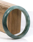 Baikalla Jewelry Jadeite Jade Bangle Bracelet Baikalla Blue-Green Classic Real Jadeite Jade Bangle Bracelet (59.08mm)