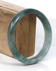 Baikalla Jewelry Jadeite Jade Bangle Bracelet Baikalla Blue-Green Classic Real Jadeite Jade Bangle Bracelet (59.08mm)