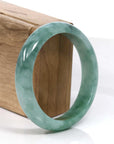 Baikalla Jewelry Jadeite Jade Bangle Bracelet Baikalla Blue-Green Classic Real Jadeite Jade Bangle Bracelet (59.08mm)