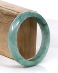 Baikalla Jewelry Jadeite Jade Bangle Bracelet Baikalla Blue-Green Classic Real Jadeite Jade Bangle Bracelet (59.08mm)
