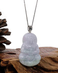 Baikalla Jewelry Jade Guanyin Pendant Necklace Copy of Copy of "Goddess of Compassion" 14k Yellow Gold Genuine Burmese Jadeite Jade Guanyin Necklace With Good Luck Design