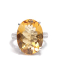 Baikalla Jewelry Gemstone Ring Baikalla™ Sterling Silver Oval Citrine Ring