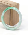 Baikalla Jewelry Jadeite Jade Bangle Bracelet Genuine Burmese Jadeite Jade Oval Bangle Bracelet ( 56.75 mm )