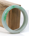 Baikalla Jewelry Jadeite Jade Bangle Bracelet Copy of Copy of Copy of Baikalla Classic Green Natural Jadeite Jade Wider Bangle Bracelet (57.8 mm)