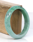 Baikalla Jewelry Jadeite Jade Bangle Bracelet "Classic Bangle" Forest Green Genuine Jadeite Jade Bangle (59.46 mm )