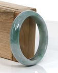 Baikalla Jewelry Jadeite Jade Bangle Bracelet Classic Forest Green Natural Burmese Jadeite Jade Bangle (58.72 mm)