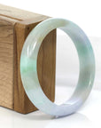 Baikalla Jewelry Jadeite Jade Bangle Bracelet Copy of High-quality Lavender-Green Natural Burmese Jadeite Jade Bangle (57.04mm)