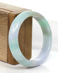 Baikalla Jewelry Jadeite Jade Bangle Bracelet Copy of High-quality Lavender-Green Natural Burmese Jadeite Jade Bangle (57.04mm)