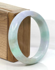 Baikalla Jewelry Jadeite Jade Bangle Bracelet Copy of High-quality Lavender-Green Natural Burmese Jadeite Jade Bangle (57.04mm)