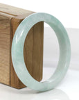 Baikalla Jewelry Jadeite Jade Bangle Bracelet Baikalla™ "Classic Bangle" Genuine Burmese Green Jadeite Jade Bangle Bracelet (56.81mm)