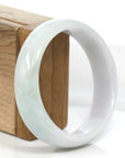 Baikalla Jewelry Jadeite Jade Bangle Bracelet Genuine Burmese White Lavender Jadeite Jade Bangle Bracelet (59.7mm)