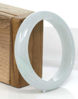 Baikalla Jewelry Jadeite Jade Bangle Bracelet Baikalla "Classic Bangle" Blue-Green Natural Burmese Jadeite Jade Bangle (57.47mm)