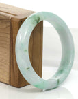 Baikalla Jewelry Jadeite Jade Bangle Bracelet Copy of Baikalla "Classic Bangle" Green Natural Burmese Jadeite Jade Bangle ( 56.33mm )