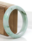 Baikalla Jewelry Jadeite Jade Bangle Bracelet Copy of Baikalla "Classic Bangle" Green Natural Burmese Jadeite Jade Bangle ( 56.33mm )