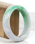 Baikalla Jewelry Jadeite Jade Bangle Bracelet Copy of Baikalla Classic Green Natural Jadeite Jade Wider Bangle Bracelet (58.24 mm)
