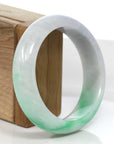 Baikalla Jewelry Jadeite Jade Bangle Bracelet Copy of Baikalla Classic Green Natural Jadeite Jade Wider Bangle Bracelet (58.24 mm)