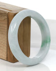 Baikalla Jewelry Jadeite Jade Bangle Bracelet Baikalla™ "Classic Bangle" Genuine Burmese Green Jadeite Jade Bangle Bracelet (55.18mm)