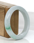 Baikalla Jewelry Jadeite Jade Bangle Bracelet Baikalla™ "Classic Bangle" Genuine Burmese Green Jadeite Jade Bangle Bracelet (55.18mm)