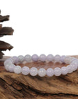 Baikalla Jewelry jade beads bracelet 6.5 inches Jadeite Jade 7.5 mm Round Lavender Beads Bracelet ( 7.5 mm )