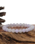 Baikalla Jewelry jade beads bracelet Jadeite Jade 7.5 mm Round Lavender Beads Bracelet ( 7.5 mm )