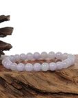 Baikalla Jewelry jade beads bracelet Jadeite Jade 7.5 mm Round Lavender Beads Bracelet ( 7.5 mm )