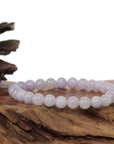Baikalla Jewelry jade beads bracelet Jadeite Jade 7.5 mm Round Lavender Beads Bracelet ( 7.5 mm )