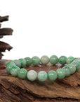Baikalla Jewelry jade beads bracelet Jadeite Jade 9 mm Round Green Beads Bracelet ( 9 mm )