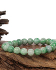 Baikalla Jewelry jade beads bracelet Jadeite Jade 9 mm Round Green Beads Bracelet ( 9 mm )