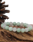 Baikalla Jewelry jade beads bracelet Jadeite Jade 9 mm Round Green Beads Bracelet ( 9 mm )
