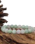 Baikalla Jewelry jade beads bracelet Jadeite Jade 9 mm Round Green Beads Bracelet ( 9 mm )