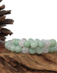 Baikalla Jewelry jade beads bracelet 6.5 inches Jadeite Jade 9 mm Round Green Beads Bracelet ( 9 mm )