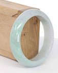 Baikalla Jewelry Jadeite Jade Bangle Bracelet Baikalla "Classic Bangle" Green Natural Burmese Jadeite Jade Bangle ( 57.62mm )