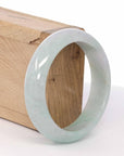 Baikalla Jewelry Jadeite Jade Bangle Bracelet Baikalla "Classic Bangle" Green Natural Burmese Jadeite Jade Bangle ( 57.62mm )