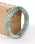 Baikalla Jewelry Jadeite Jade Bangle Bracelet Baikalla "Classic Bangle" Blue-Green Natural Burmese Jadeite Jade Bangle ( 59 mm )