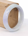 Baikalla Jewelry Jadeite Jade Bangle Bracelet Baikalla "Classic Bangle" Lavender Natural Burmese Jadeite Jade Bangle ( 56 mm )