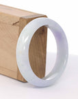 Baikalla Jewelry Jadeite Jade Bangle Bracelet Baikalla "Classic Bangle" Lavender Natural Burmese Jadeite Jade Bangle ( 56 mm )