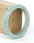 Baikalla Jewelry Jadeite Jade Bangle Bracelet Baikalla "Classic Bangle" Blue-Green Natural Burmese Jadeite Jade Bangle ( 59.2mm )