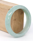 Baikalla Jewelry Jadeite Jade Bangle Bracelet Baikalla "Classic Bangle" Blue-Green Natural Burmese Jadeite Jade Bangle ( 59.2mm )