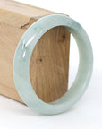Baikalla Jewelry Jadeite Jade Bangle Bracelet Baikalla "Classic Bangle" Ice Blue Green Jadeite Jade Bangle ( 57.91 mm )
