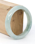 Baikalla Jewelry Jadeite Jade Bangle Bracelet Baikalla "Classic Bangle" Ice Blue Green Jadeite Jade Bangle ( 57.91 mm )
