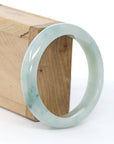 Baikalla Jewelry Jadeite Jade Bangle Bracelet Baikalla "Classic Bangle" Ice Blue Green Jadeite Jade Bangle ( 57.91 mm )