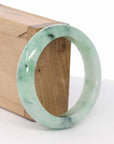 Baikalla Jewelry Jadeite Jade Bangle Bracelet Baikalla "Classic Bangle" Green Natural Burmese Jadeite Jade Bangle ( 56.33mm )