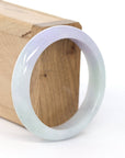Baikalla Jewelry Jadeite Jade Bangle Bracelet Lavender Natural Jadeite Jade Bangle ( 56.14 mm )