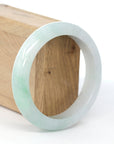 Baikalla Jewelry Jadeite Jade Bangle Bracelet Baikalla "Classic Bangle" Genuine Green Jadeite Jade Bangle ( 58.4 mm )