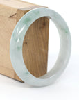 Baikalla Jewelry Jadeite Jade Bangle Bracelet Baikalla "Classic Bangle" Ice Blue-Green Jadeite Jade Bangle ( 57.3 mm )