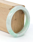 Baikalla Jewelry Jadeite Jade Bangle Bracelet Lavender- Green Natural Genuine Burmese Jadeite Jade Bangle